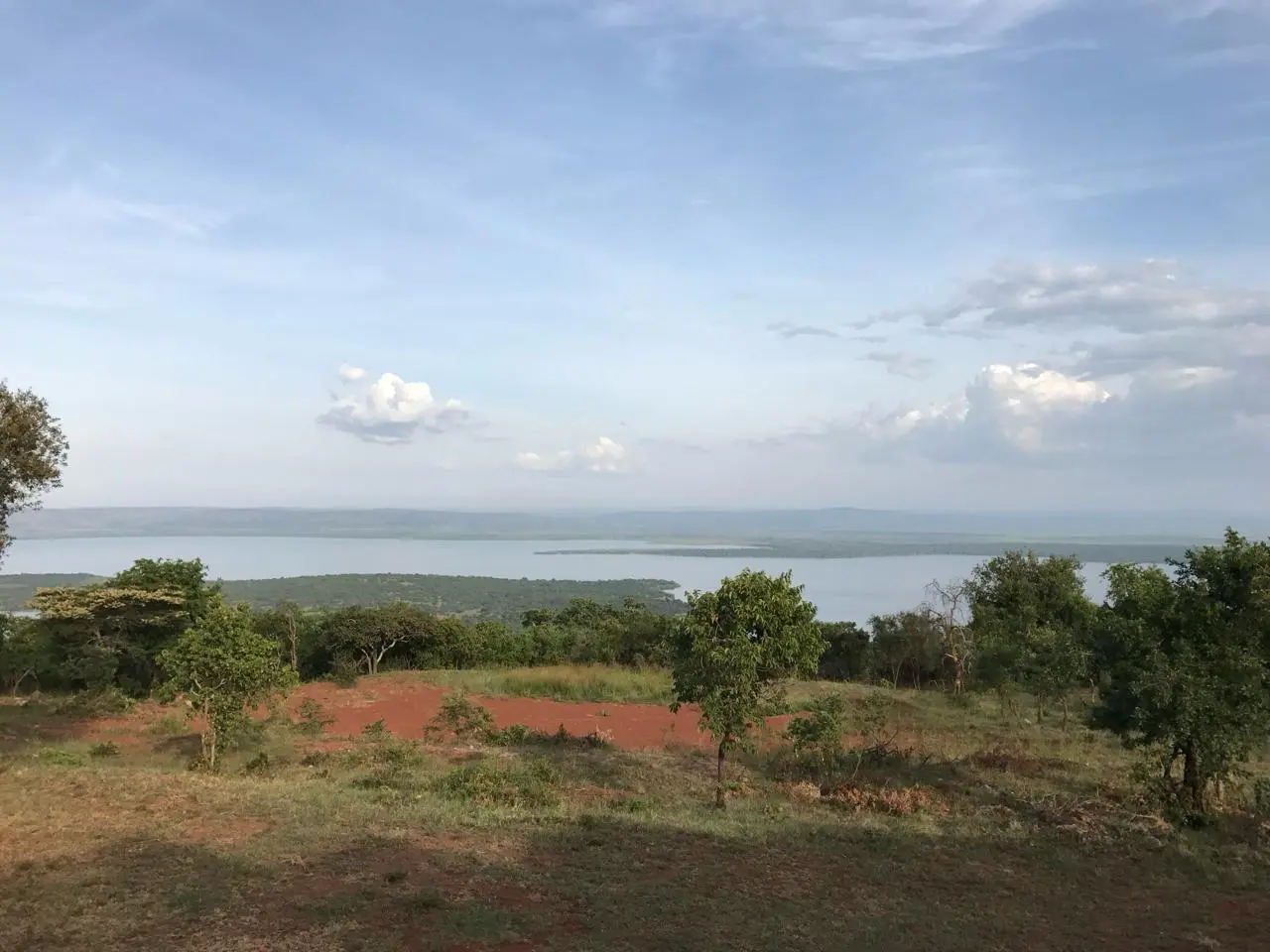 Blick über den Lake Kivu in Ruanda
